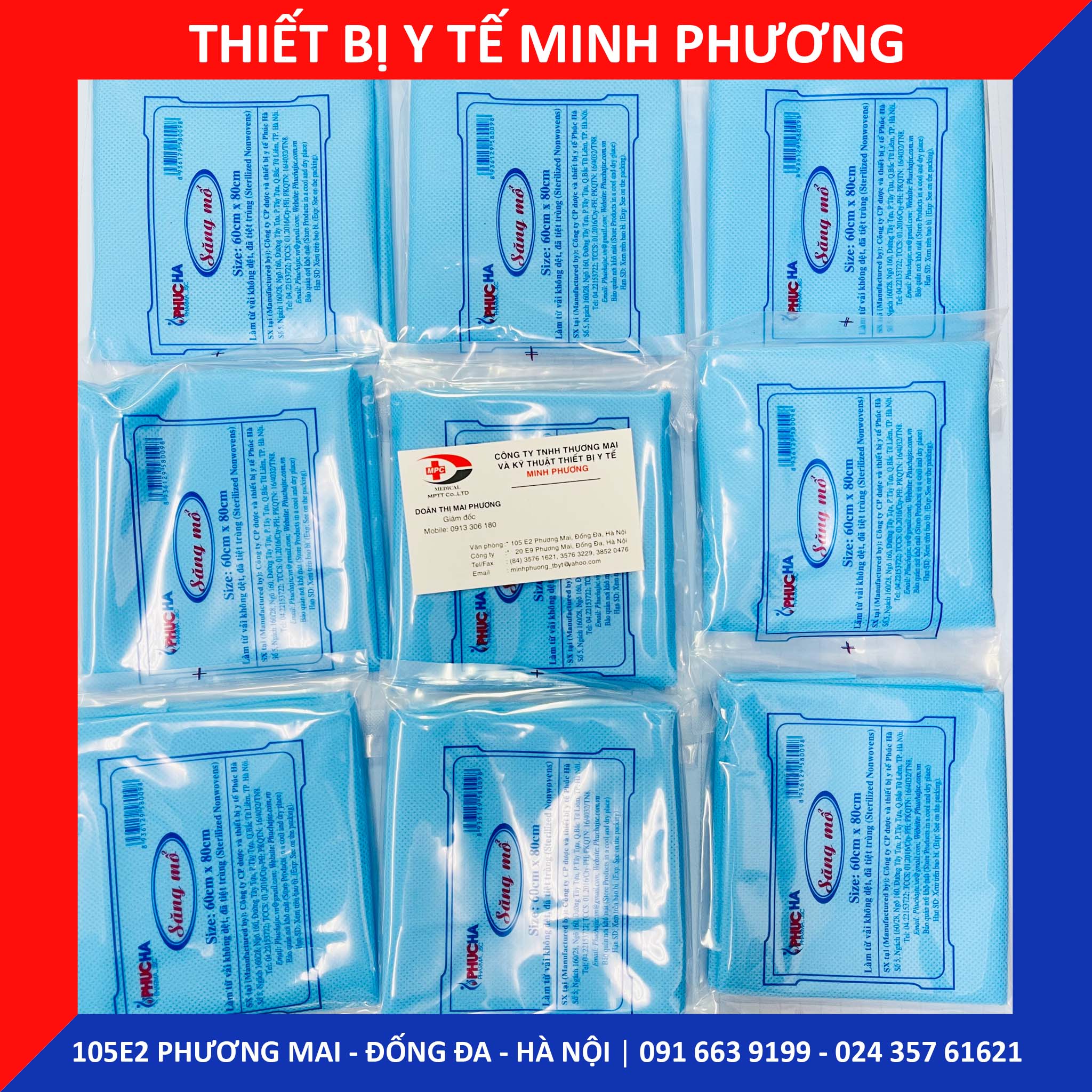 Săng mổ y tế Phúc Hà sử dụng một lần trong phẫu thuật