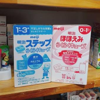 Sữa Meiji Thanh Nội Địa Nhật Bản - 24 Thanh 648Gr (Thanh 1-3 (12M+))