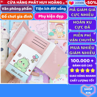 Ví bóp mini dễ thương , ví cầm tay thời trang nhiều ngăn, bóp hoạ tiết cute , bóp ví trẻ trung và đáng yêu nhỏ gọn cầm tay , đựng tiền và thẻ tiện lợi dễ dàng sử dụng , bóp họa tiết đáng yêu gập 3 - Phát Huy Hoàng