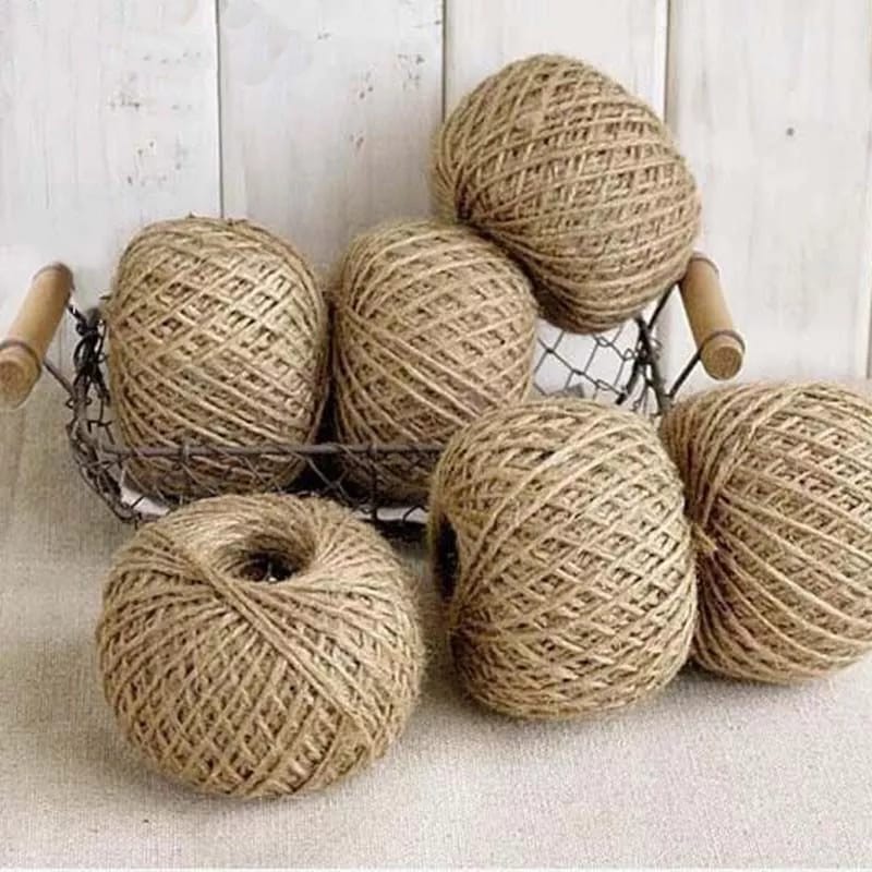 1roll Natural Jute Twine, Jute Twine String, Hemp Cord For DIY Craft  Perfect For Gardening, Plant Wrapping, Arts & Crafts, And Weddings  Christmas Deco