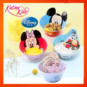 Bát ăn cho bé cao cấp hoạt hình 3D Disney, nhựa melamine an toàn sức khỏe