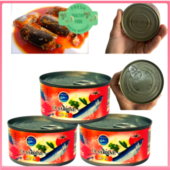 [Hộp dẹp] Cá mòi sốt cà xuất khẩu KTC Food Kiên Giang 185g/hộp