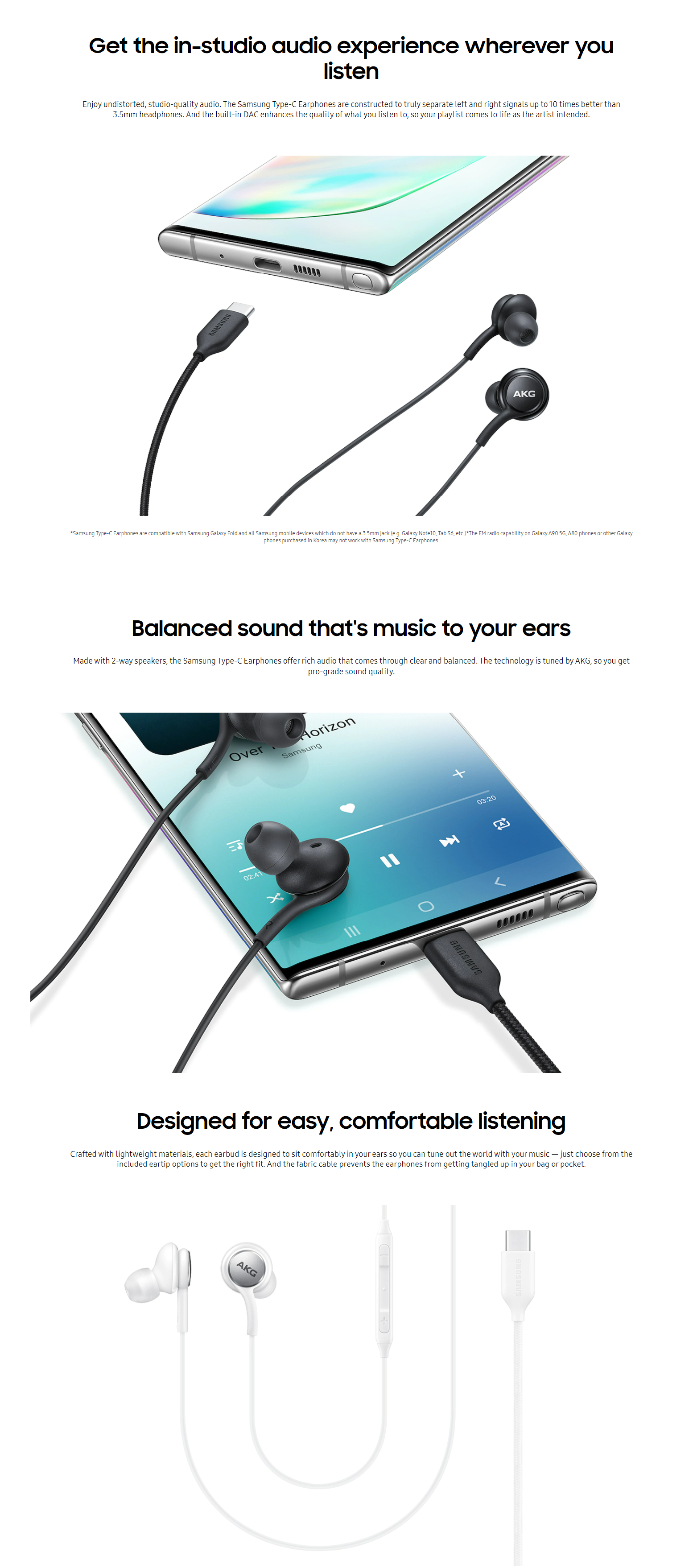 Samsung earphones online specifications