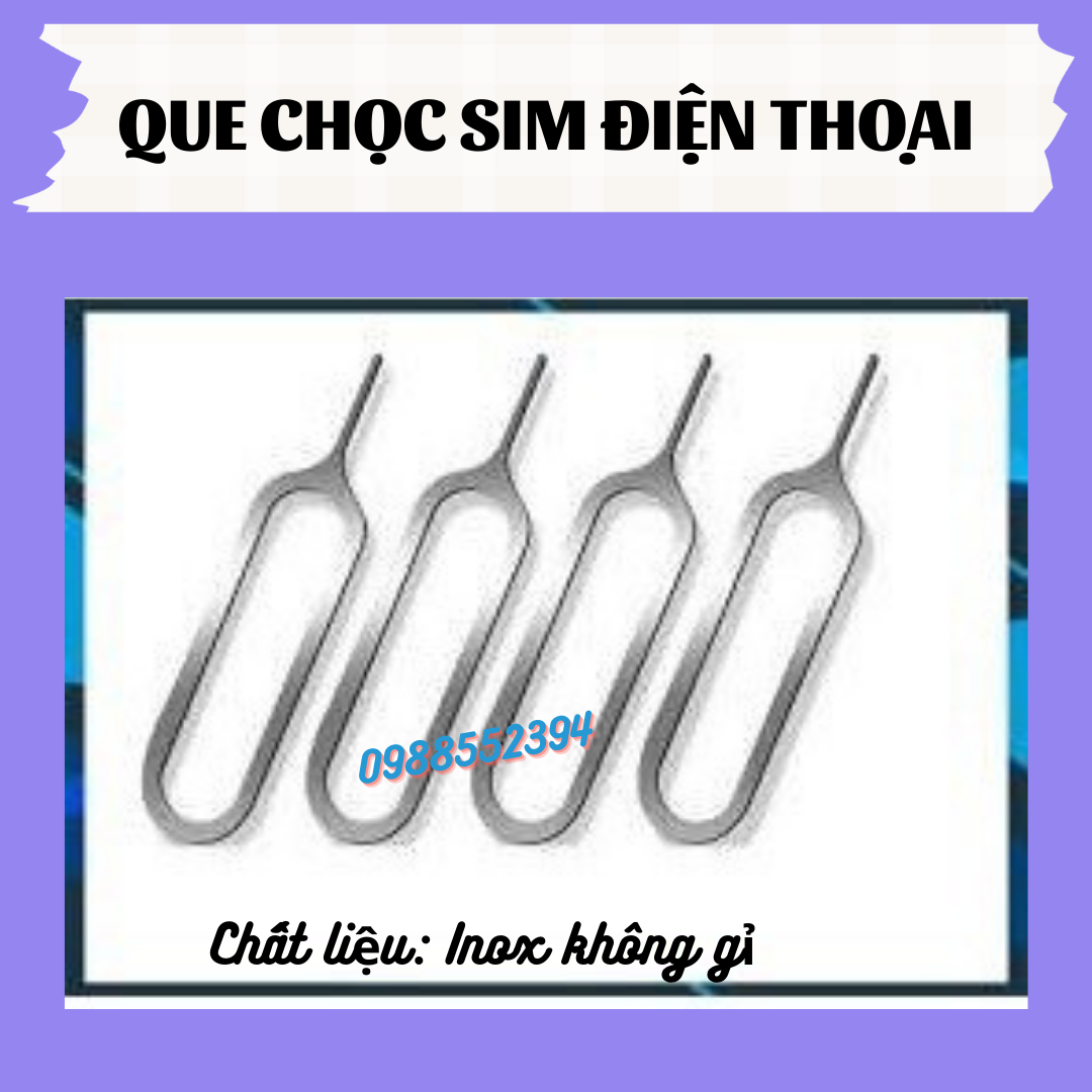 Que chọc sim bằng thép không gỉ- Giao mẫu ngẫu nhiên