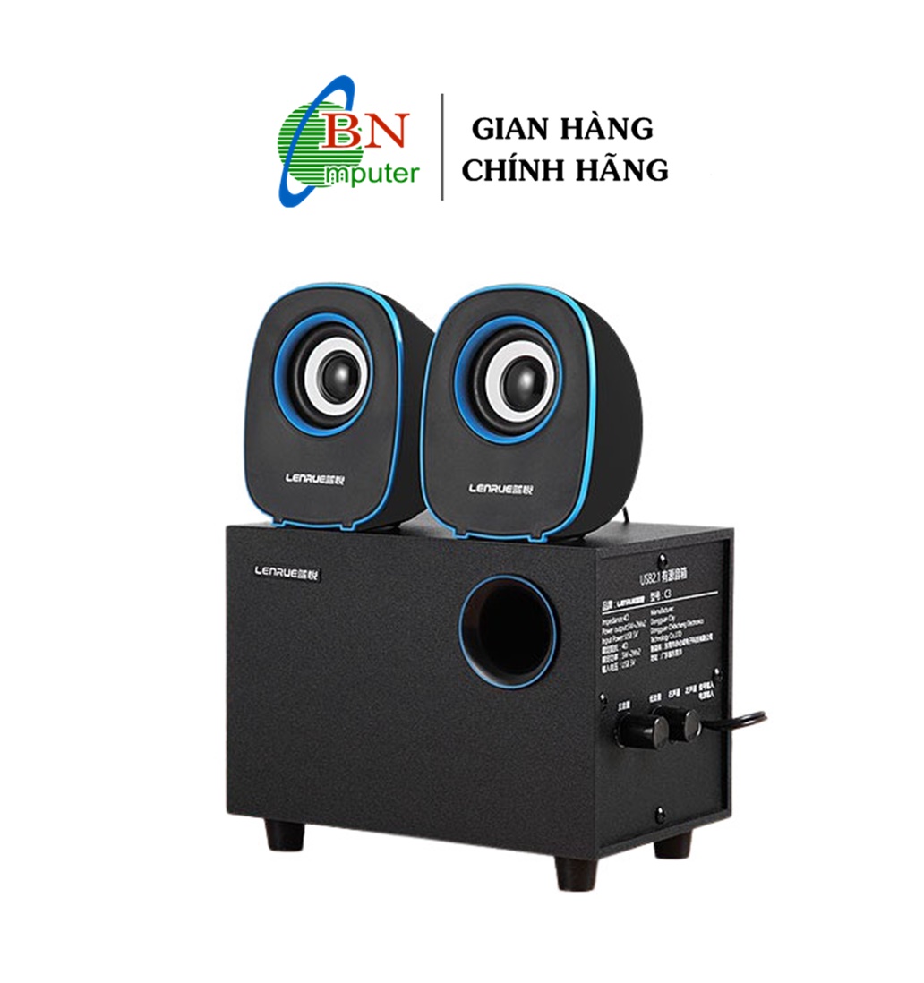 Loa vi tính 2.1 lenrue c3 super bass, loa dành cho máy tính giá rẻ