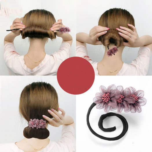Thanh Búi Tóc Hoa Đào, Thanh Cuộn Tóc Hoa Đào Sang Chảnh Phong Cách Hàn Quốc FA-001241