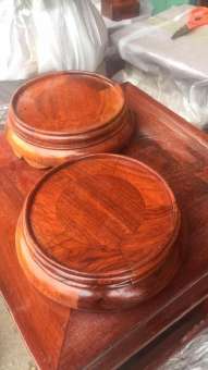 Đế bát hương gỗ hương lào đường kính 16 cm