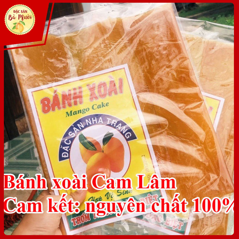 Combo 02 miếng bánh tráng xoài Cam lâm, nguyên chất xoài, không chất bảo quản (400g) - Đặc sản bà Mười