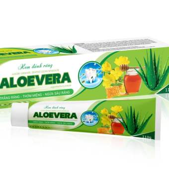 Kem Đánh Răng Thảo Dược Thiên Nhiên Aloevera Trắng Răng - Thơm Miệng - Ngừa Sâu Răng, 110g - Dược Phẩm Bách Lộc