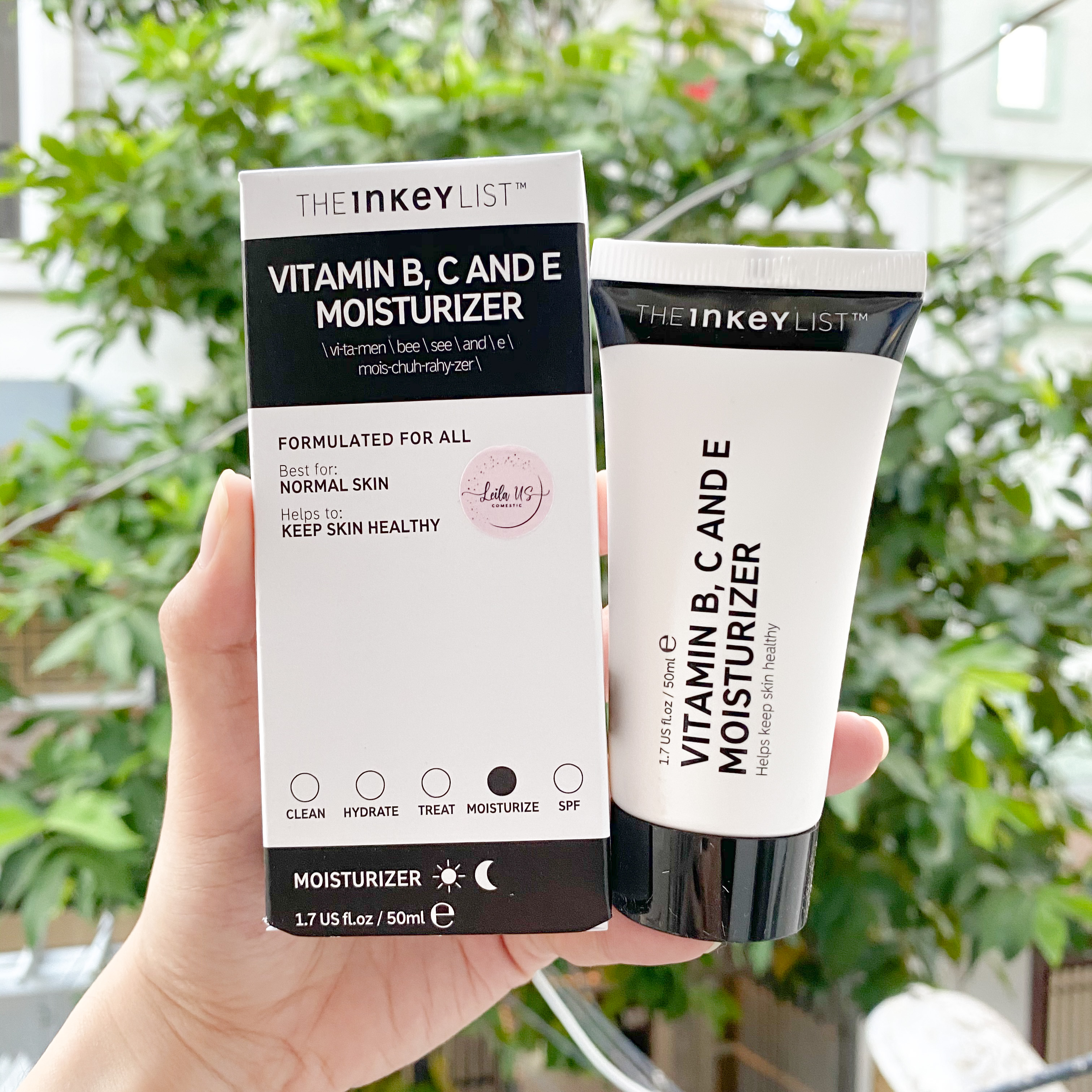 Kem dưỡng ẩm vitamin b, c và e the inkey list 50ml