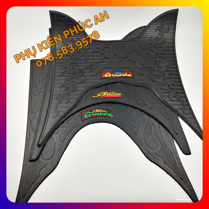 Thảm lót cao su trải sàn xe nozza grande, nozza đời đầu, đời cũ đời mới nhất yamaha gác để chân 2014 2015 2016 2017 2018 2019 2020 2021 2022