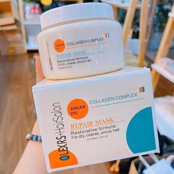 KEM HẤP Ủ TÓC OLEXRS COLLAGEN ANH 500ML - PHỤC HỒI TÓC, CHỐNG GÃY RỤNG