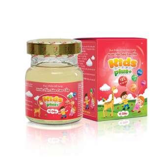 [18% từ yến]Yến sào dành cho trẻ em  Kids Plus 18% Thương Hiệu Saconest lọ 70ml - Vị Dâu