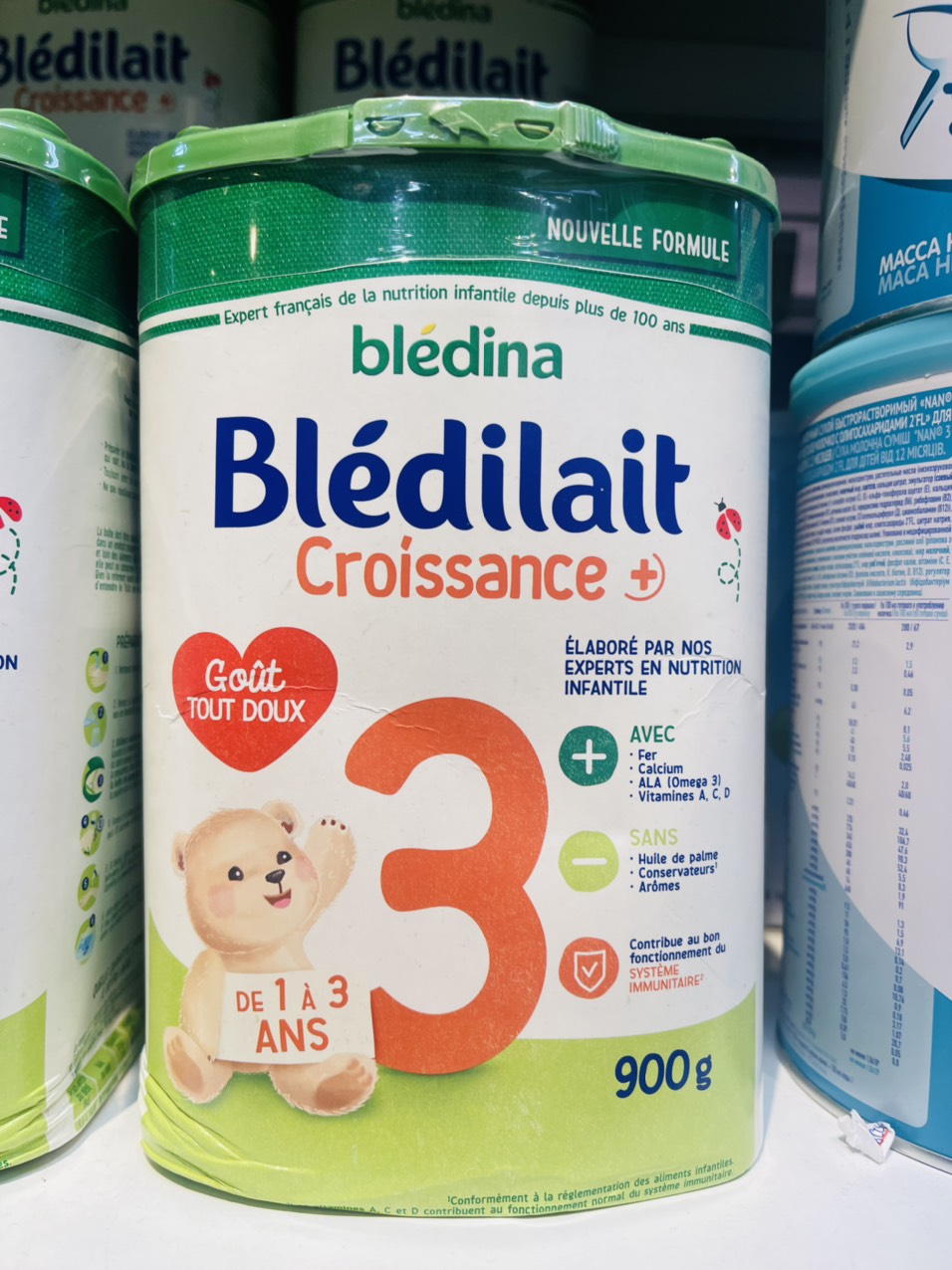 Sữa bột bledilait croissance 3 900g - từ 1 đến 3 tuổi date 2025