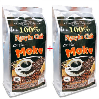 [ 01 KG CÀ PHÊ THƠM NGON NGUYÊN CHẤT ] Combo 02 Bịch x 500gr Cà phê Moka 100% Nguyên Chất Pha Phin truyền thống Công ty Cà Phê Cao Nguyên.