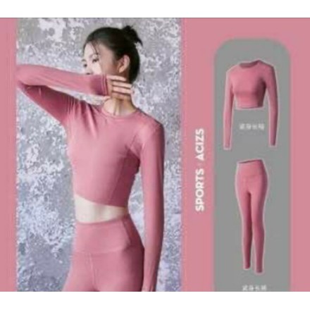 Croptop nữ Đồ tập gym nữ áo tập tay dài cao cấp