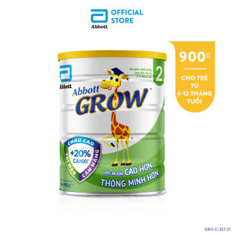 Sữa bột Abbott Grow 2 900g cho bé 6-12 tháng đủ dưỡng chất thiết yếu hỗ trợ sự phát triển toàn diện-Giới hạn 5 sản phẩm/khách hàng