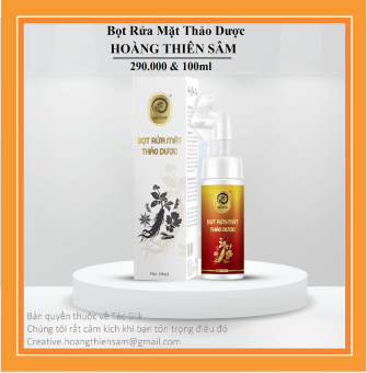 Bọt Rửa Mặt Thảo Dược Hoàng Thiên Sâm