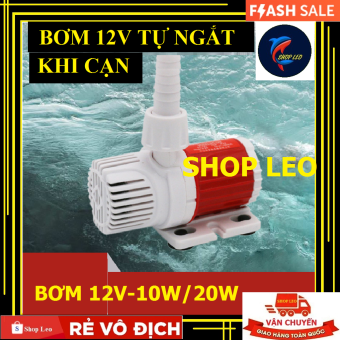Máy bơm chìm bể cá 12V-20W - máy bơm chìm không chổi than - Bơm hồ thủy sinh - Shopleo