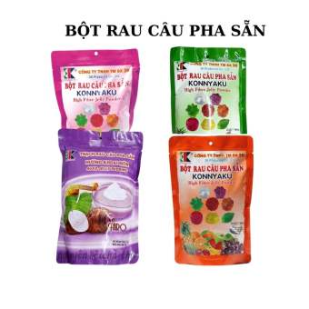 Bột rau câu konnyaku / bột rau câu pha sẵn (nhiều vị 560g)