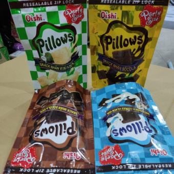 Snack Pillows Oishi Nhân Socola/Sữa Dừa Gói 85g/45g