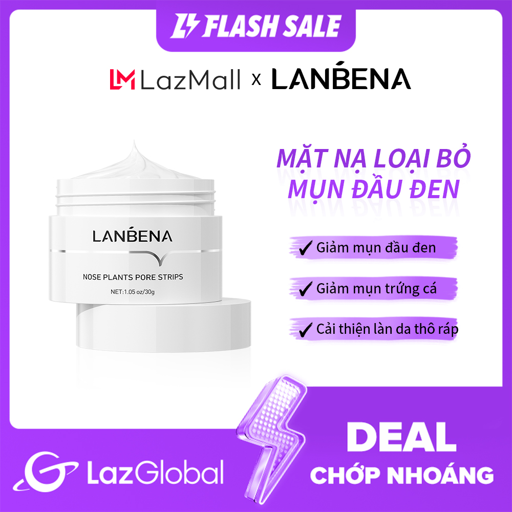 LANBENA mặt nạ lột mụn đầu đen mặt nạ đất sét lột mụn mặt nạ giấy gel lột mụn đầu đen chăm sóc da 30G
