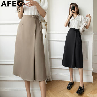 AFEG Chân Váy Ôm Cạp Cao Dài Vừa Phải Phiên Bản Hàn Quốc Mới