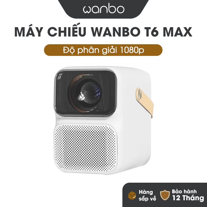 Máy chiếu wanbo t6 max bản quốc tế full hd 1080p 4k tự động lấy nét wifi 5g android ram 2gb rom 16gb máy chiếu mini, máy chiếu phim tại nhà, máy chiếu kết nối điện thoại