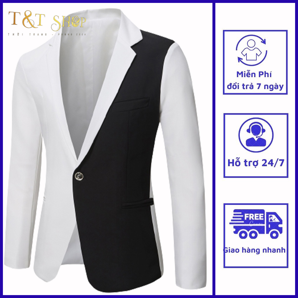Áo vest nam, Vest nam T&T phối 2 màu truyền thông, dễ phối đồ, mang phong cách trẻ trung, lịch lãm, sang trọng, mã N42