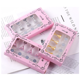 đế móng nail, băng dính đỏ, keo dán đa năng trang trí nail