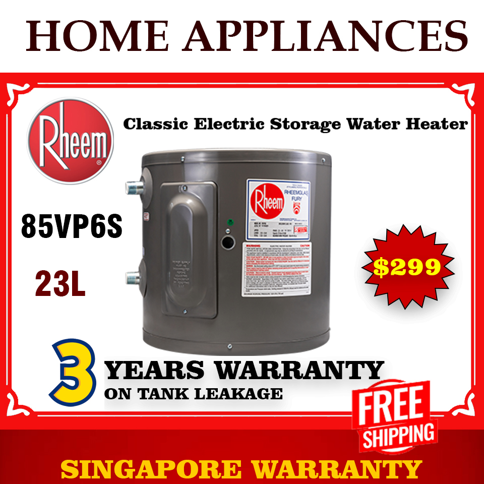Rheem Water heater Rheem 65SVP15S Storage Heater 57L Vertical heater |  Singapore warranty |Free Express Delivery | Vertical Type | | Lazada  Singapore