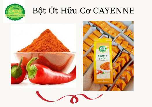 Bột Ớt Cayenne Hữu Cơ
