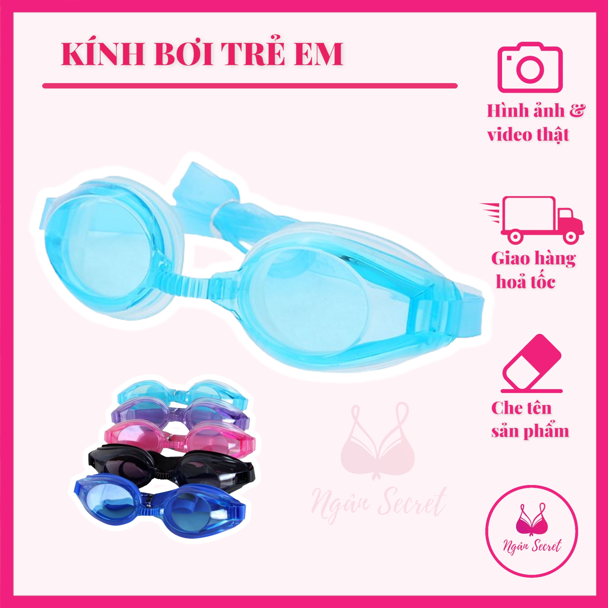 Mắt kính Bơi Trẻ Em Thời Trang (Giá sỉ)