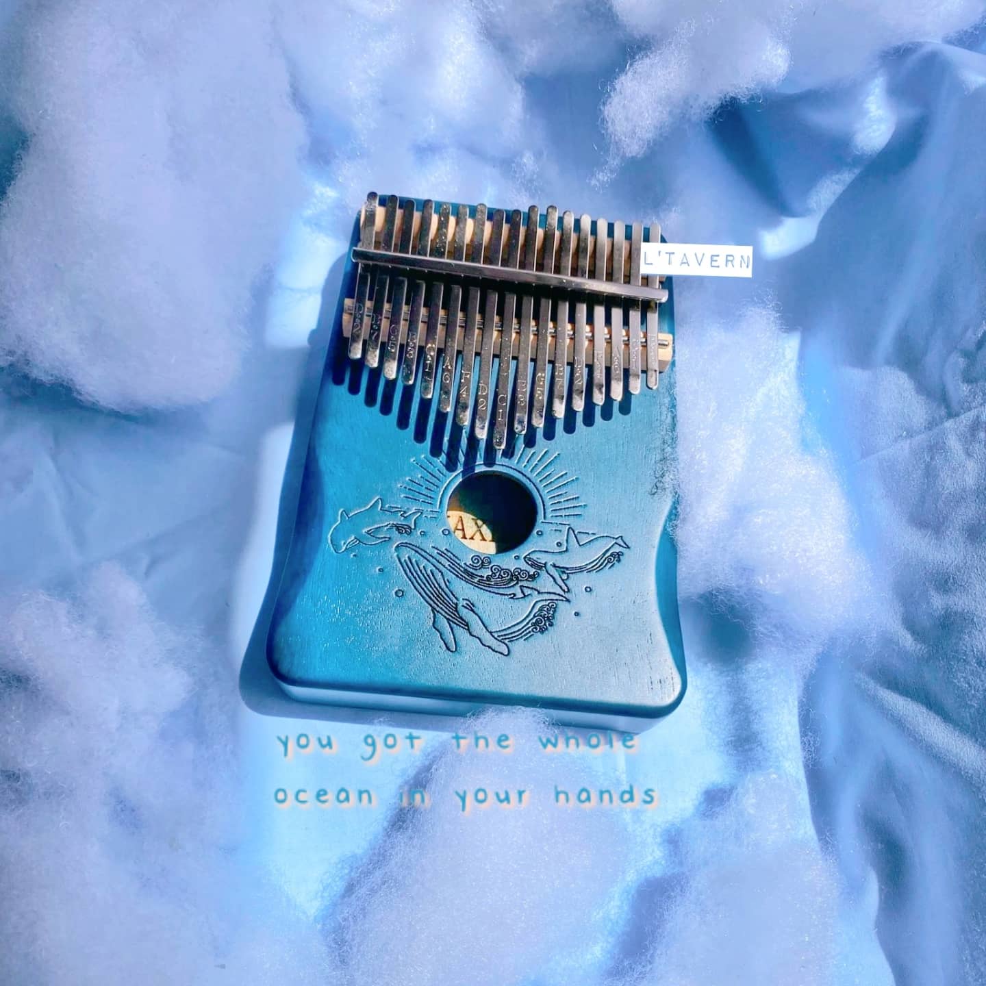 Đàn kalimba cega akeshi 17 21 phím màu xanh chất lượng âm vang freeship siêu rẻ