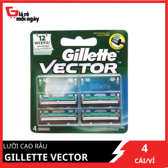 Lưỡi cạo râu Gillette Vector lưỡi 4s