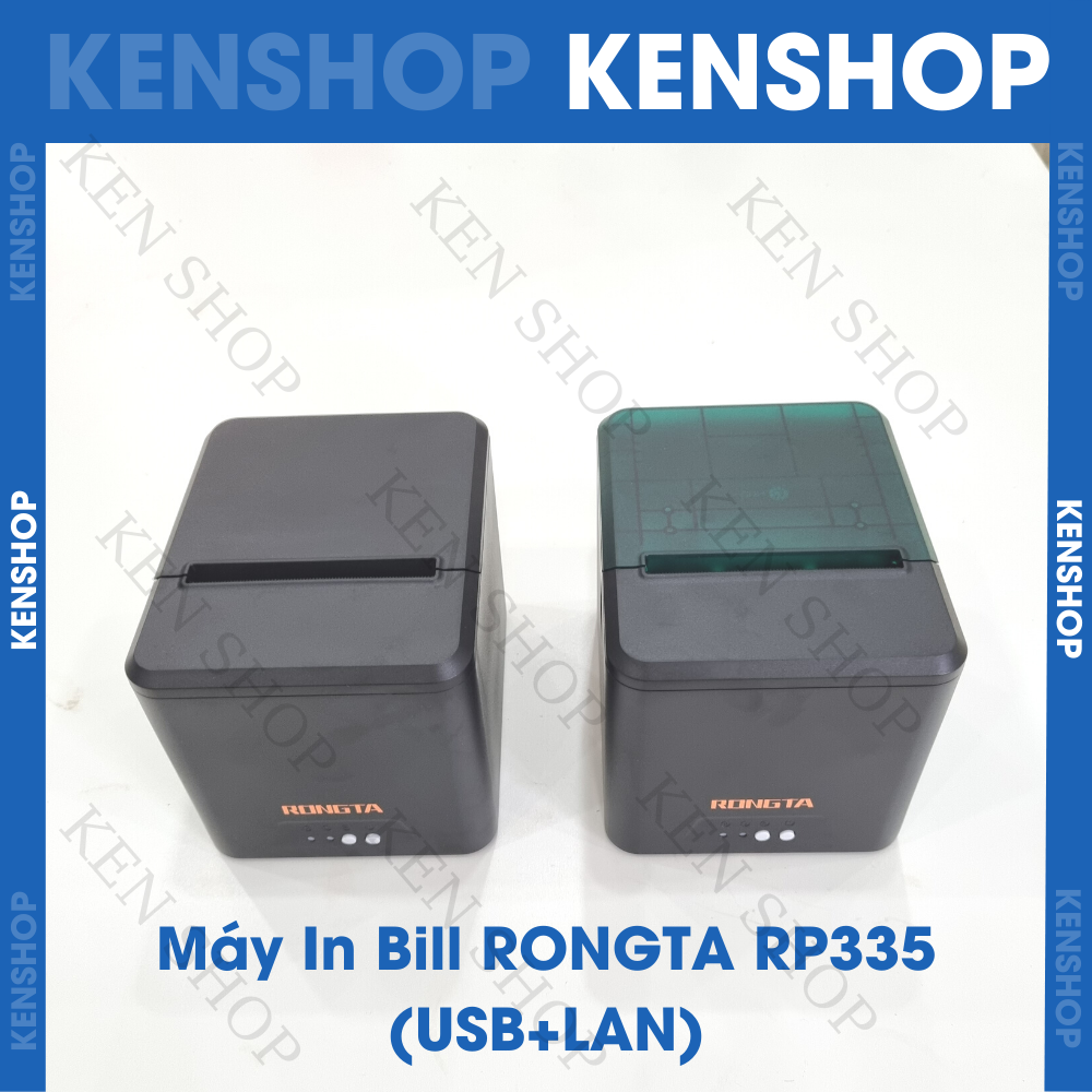 Máy in hóa đơn k80, máy in bill, máy in nhiệt rongta pr335ul , pr33u in bill không dây từ điện thoại & máy tính pc dùng giấy 80mm có cắt giấy tự động