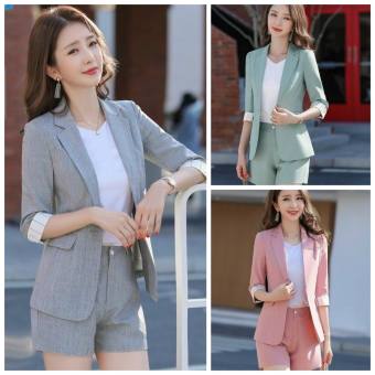 Set bộ áo vest nữ và quần đùi cá tính NGOCTRANSHOP - NT4500