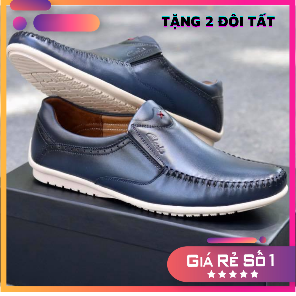 Giày lười nam da bò cao cấp, nhập Thái Lan Full hộp, bảo hành 2 Năm, mã SP CL07X