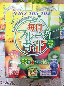 Bột trái cây bổ sung 82 loại trái cây và rau xanh hàng nội địa Nhật