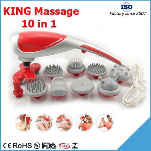 Máy massage cầm tay 10 đầu King Massager - Máy massage cầm tay 10 đầu Massager Máy massage cầm tay 10 đầu King Massager Máy massage cầm tay 10 đầu King Massage
