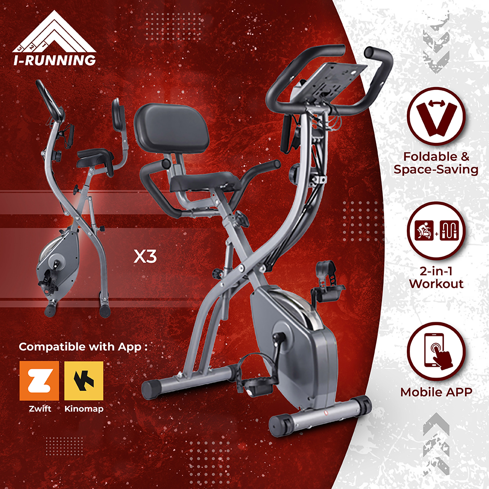 Portable Home Gym: Foldable Exercise Bike Multi-Functional