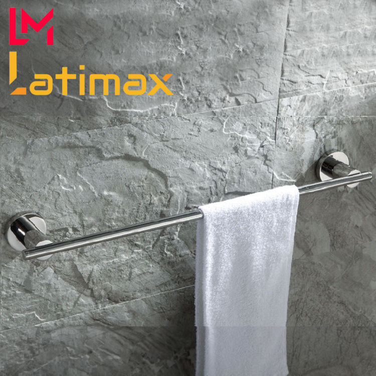Giá treo khăn nhà tắm đơn Inox 304 Latimax VKT1 - Thanh vắt khăn tắm chống nước bền đẹp
