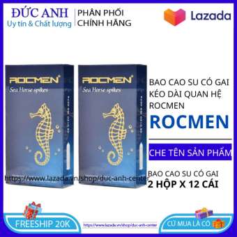 Bao cao xu có gai kéo dài thời gian quan hệ 2 hộp Rocmen x 12 chiếc  - bao cao su