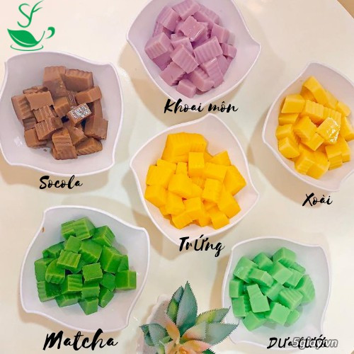 Bột Pudding Barismate 100g Vị Xoài/Khoai Môn/Dưa Lưới/Matcha/Socola/Trứng
