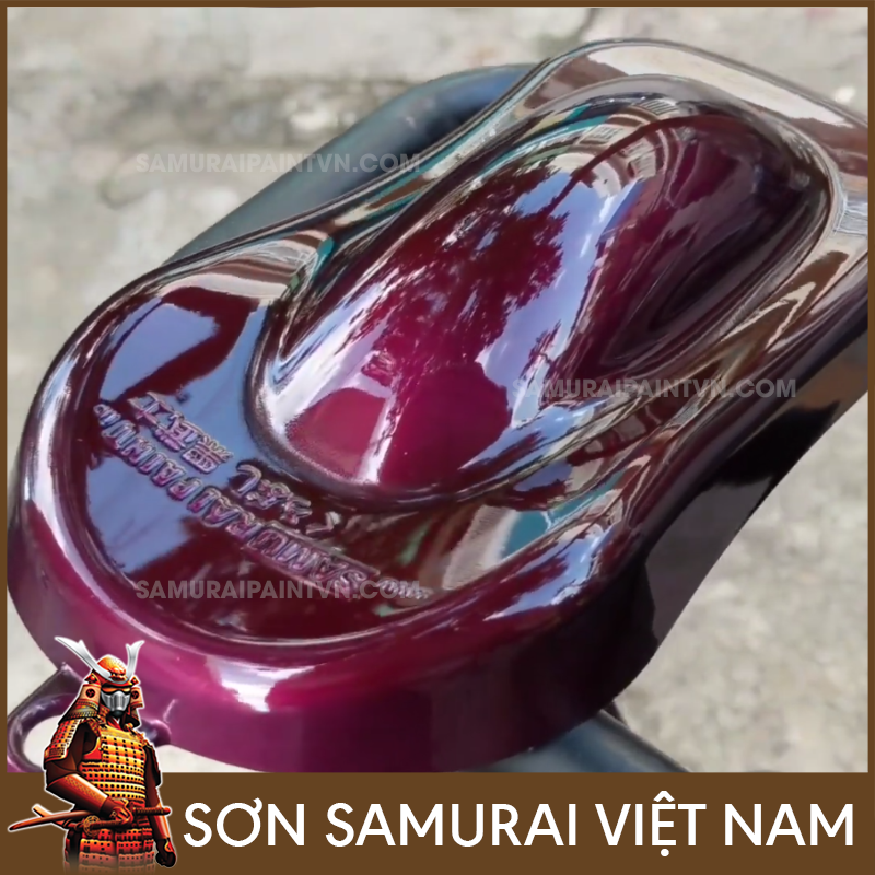 Combo sơn vỏ xe máy màu tím Dream