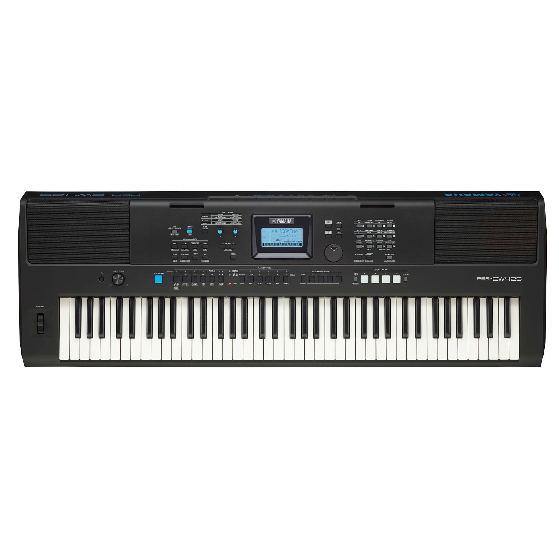 Đàn Organ điện tử/ Portable Keyboard - Yamaha PSR-EW425 (PSR EW425) - Màu đen - Hàng chính hãng:5245