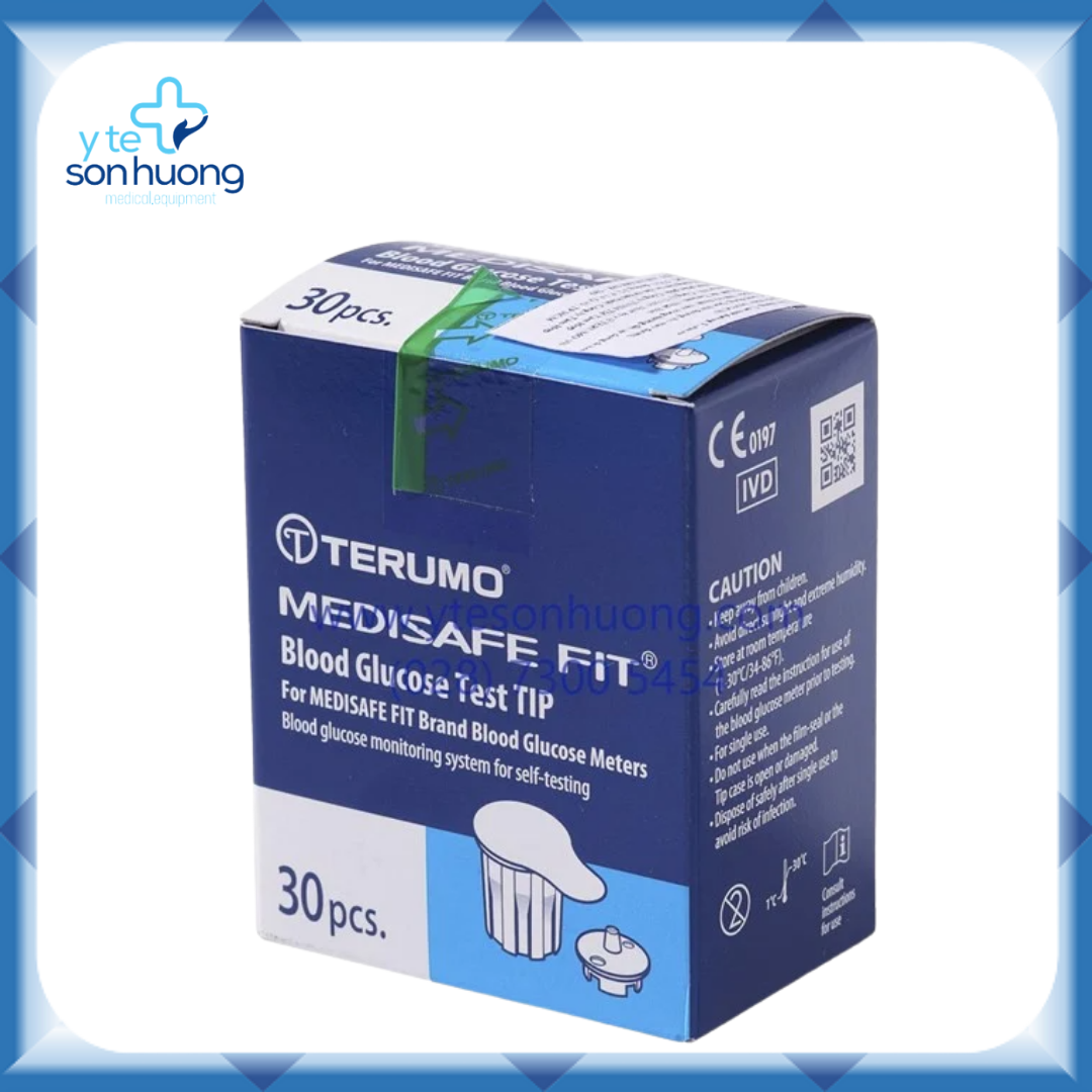 Que thử đường huyết terumo medisafe fit lọ 30 que