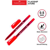 Faber-Castell LV5 Ballpen 0.5 Red 2PCS