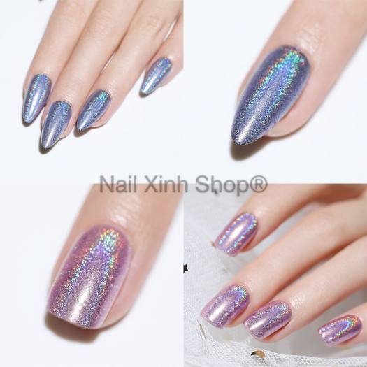 Bột crom nhiều màu loại tốt hiệu ứng bắt sáng tốt trên các nền màu khác nhau phụ kiện nail hot 2021 ( tặng kèm cọ )