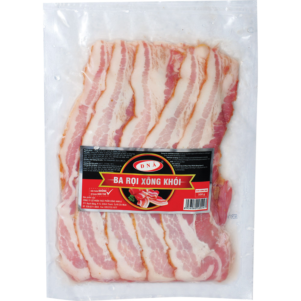 - bacon xông khói - 500g